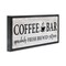 Stupell Industries Coffee Bar Cafe Rustic Sign Framed Floater Canvas Wall Art
